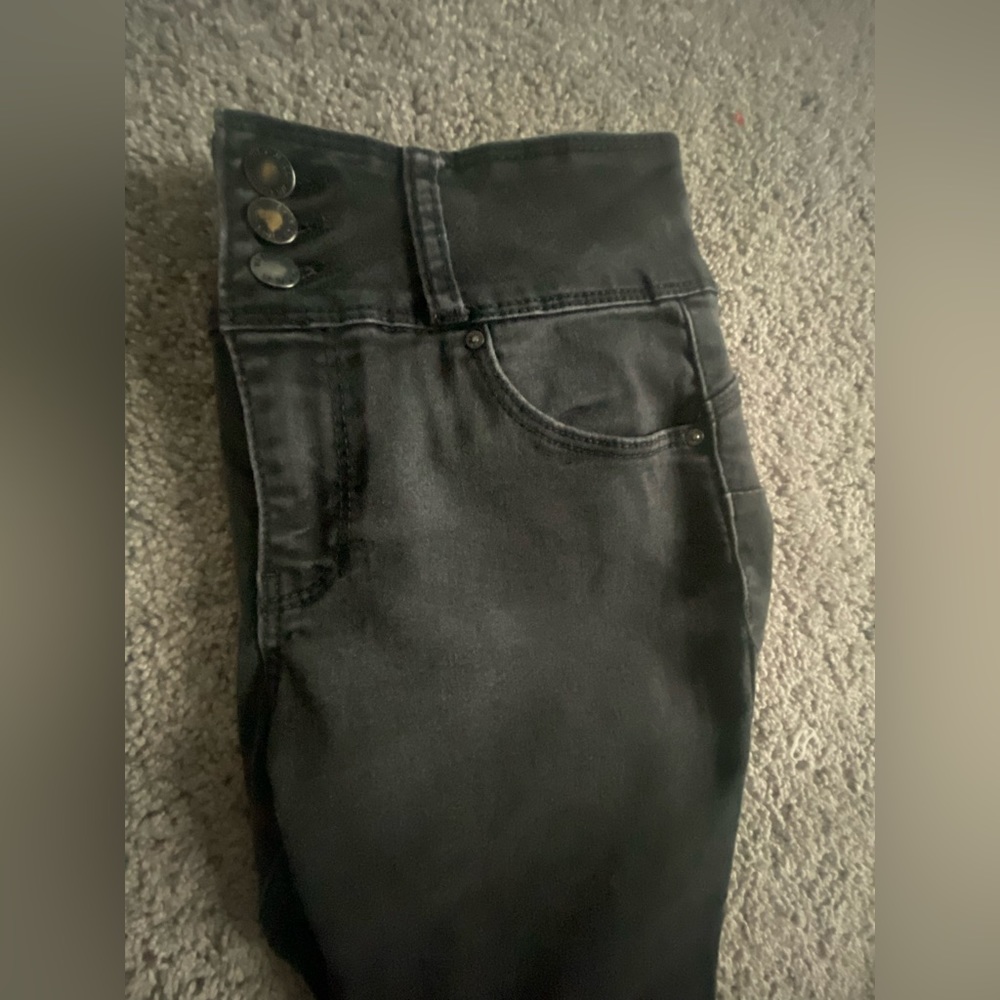 Black high rise jeans